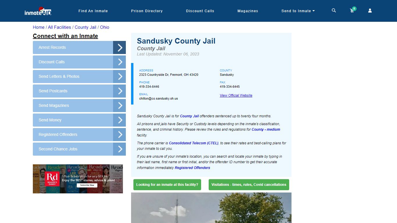 Sandusky County Jail - Inmate Locator - Fremont, OH